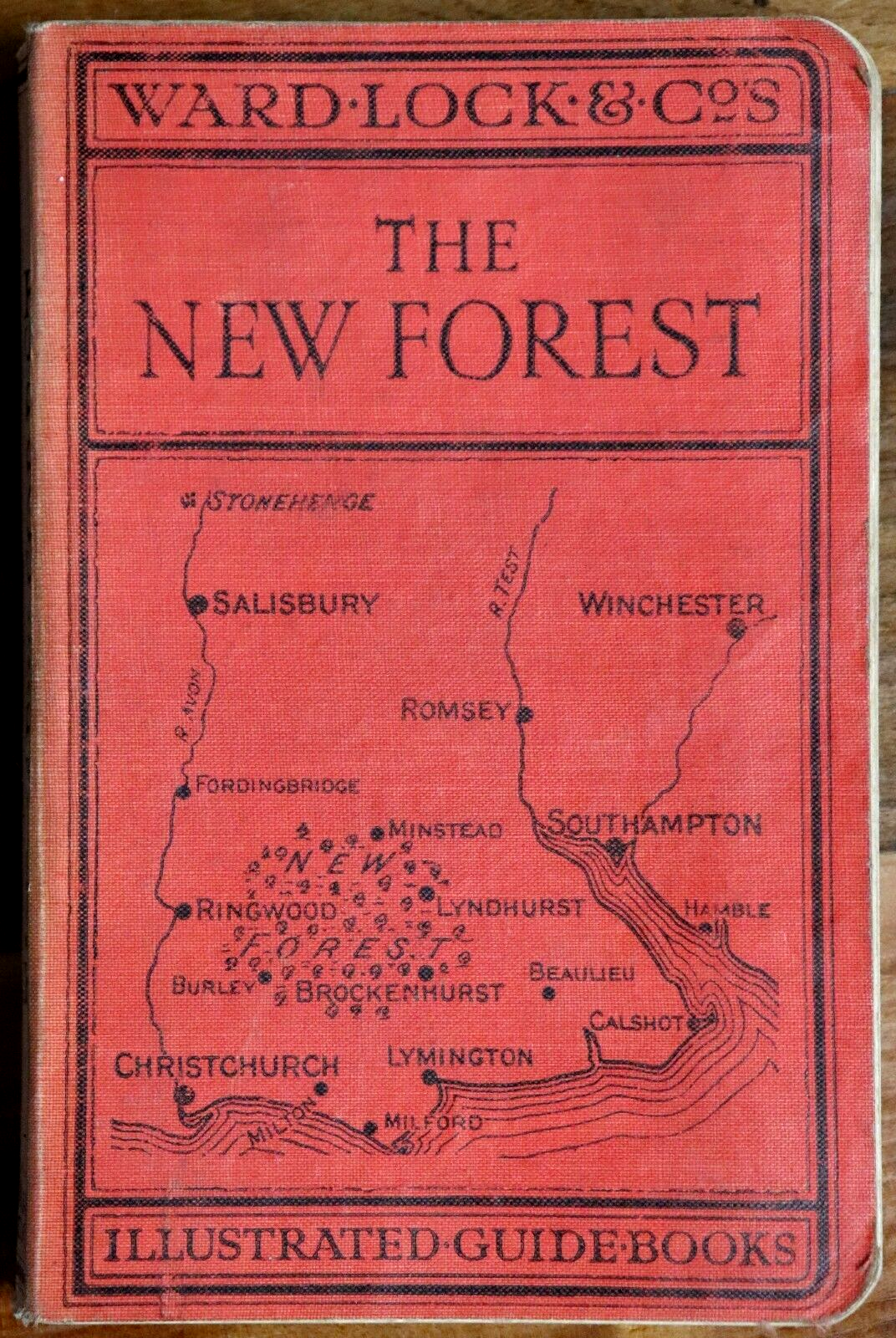 1940 Guide To New Forest: Ward Lock & Co Antique Travel Guide Book w/Maps