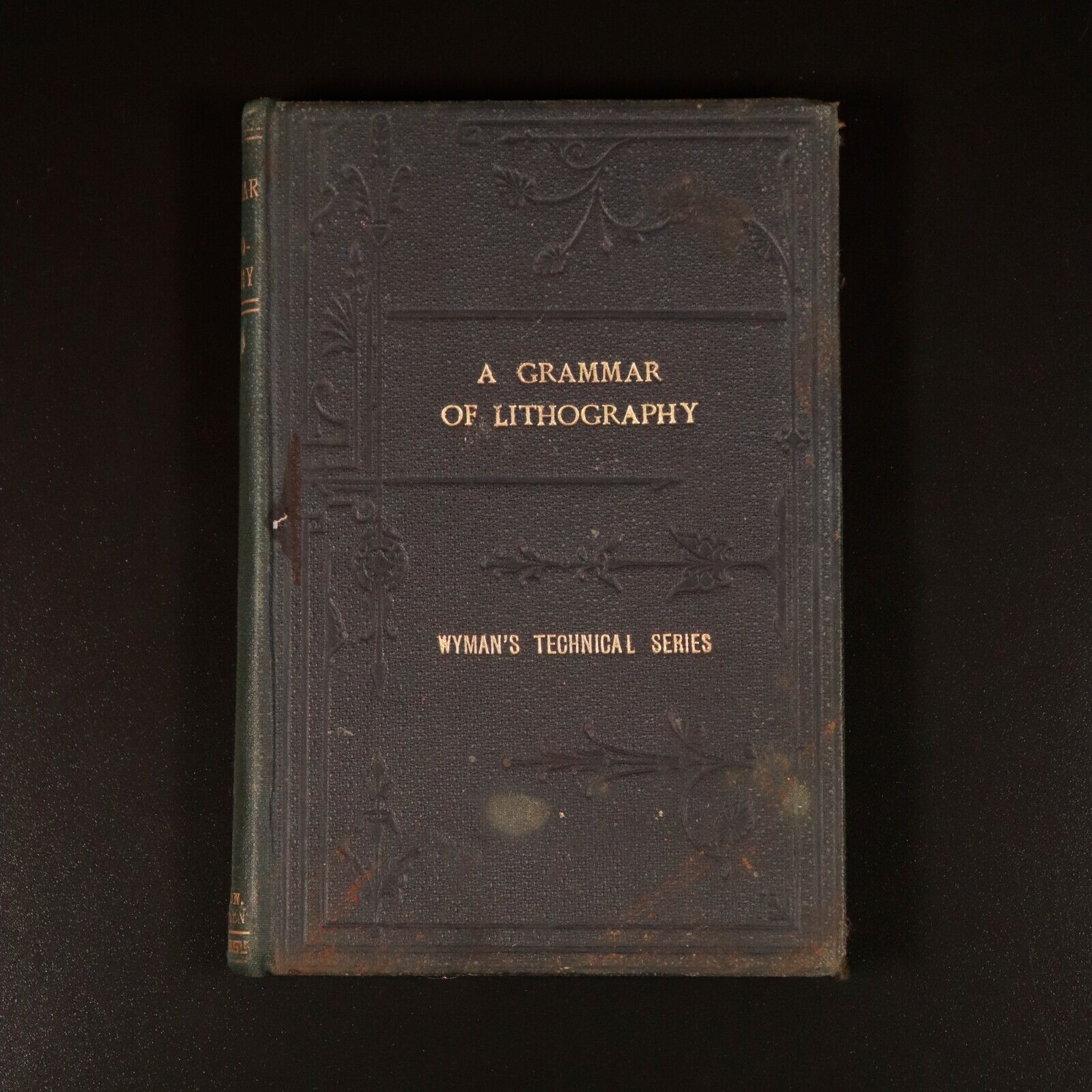 c1895 The Grammar Of Lithography by W.D. Richmond Antique Printing History Book