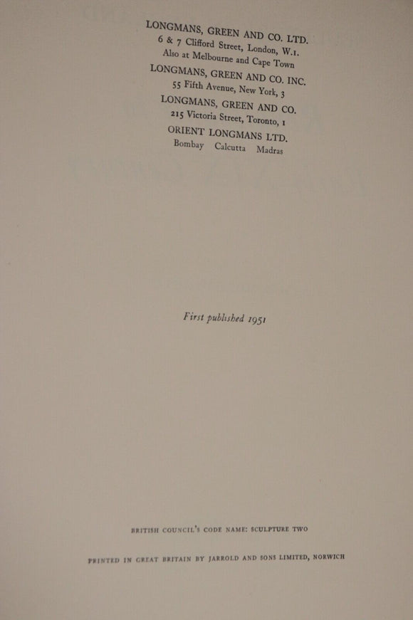 1951 Sculpture In England: Renaissance To Early XIX Century Art History Book