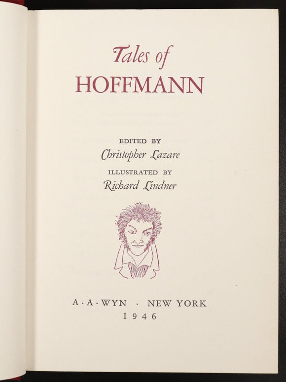 1946 Tales Of Hoffmann Antique German Romantic Literature Book Illustrated