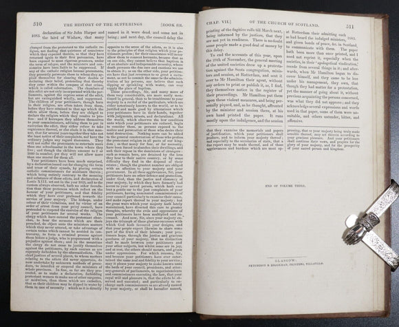 1829 2vol Sufferings Of The Church Of Scotland Antiquarian Books Rev. R. Wodrow