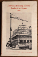 1955 The Australian Building Industry Productivity Report Architectural Book-1