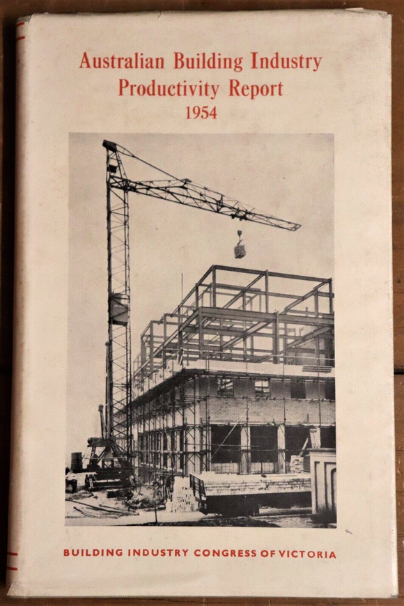 1955 The Australian Building Industry Productivity Report Architectural Book