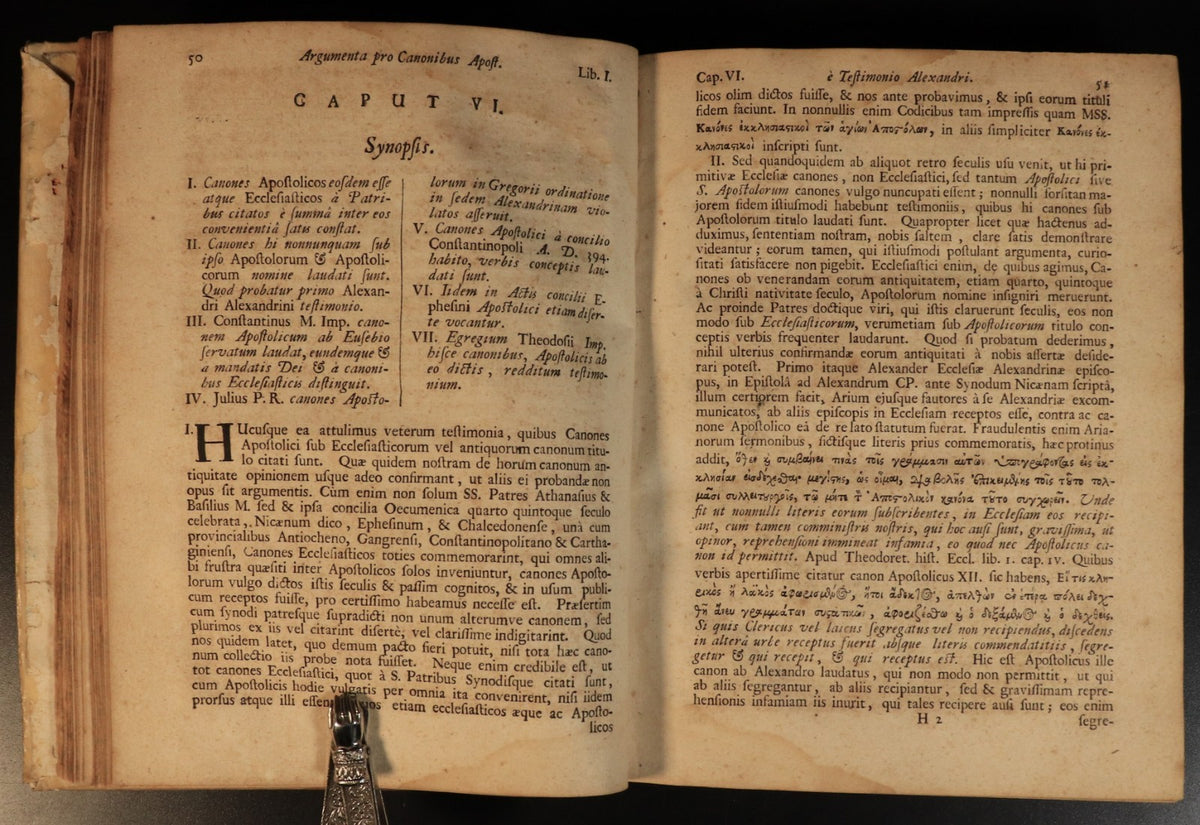 1678 Codex Canonum Ecclesiae Primitivae Vellum Folio Antique Latin The ...