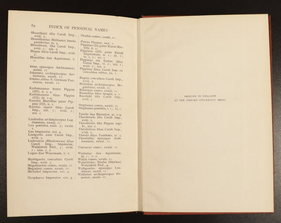 1915 Einhard's Life Of Charlemagne The Latin Text History Book by Garrod & Mowat