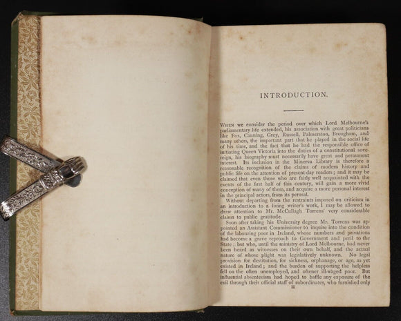 1890 Memoirs Of William Lamb 2nd Viscount Melbourne Antique British History Book