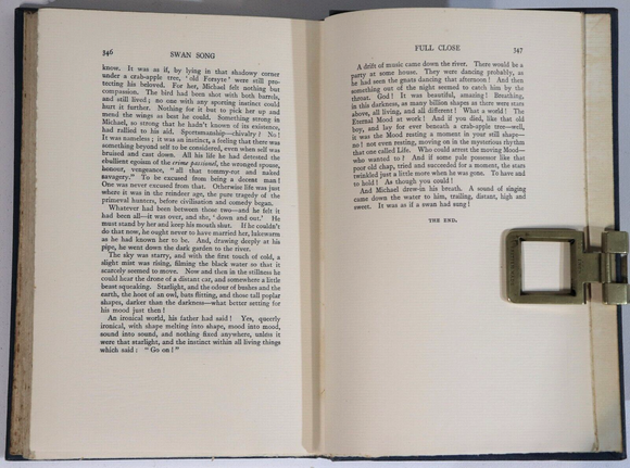1928 Swan Song by John Galsworthy Ltd Ed. Signed by Author Antique Fiction Book