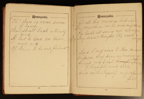Longfellow's Illustrated Birthday Text Book c1880 Antiquarian Poetry Book