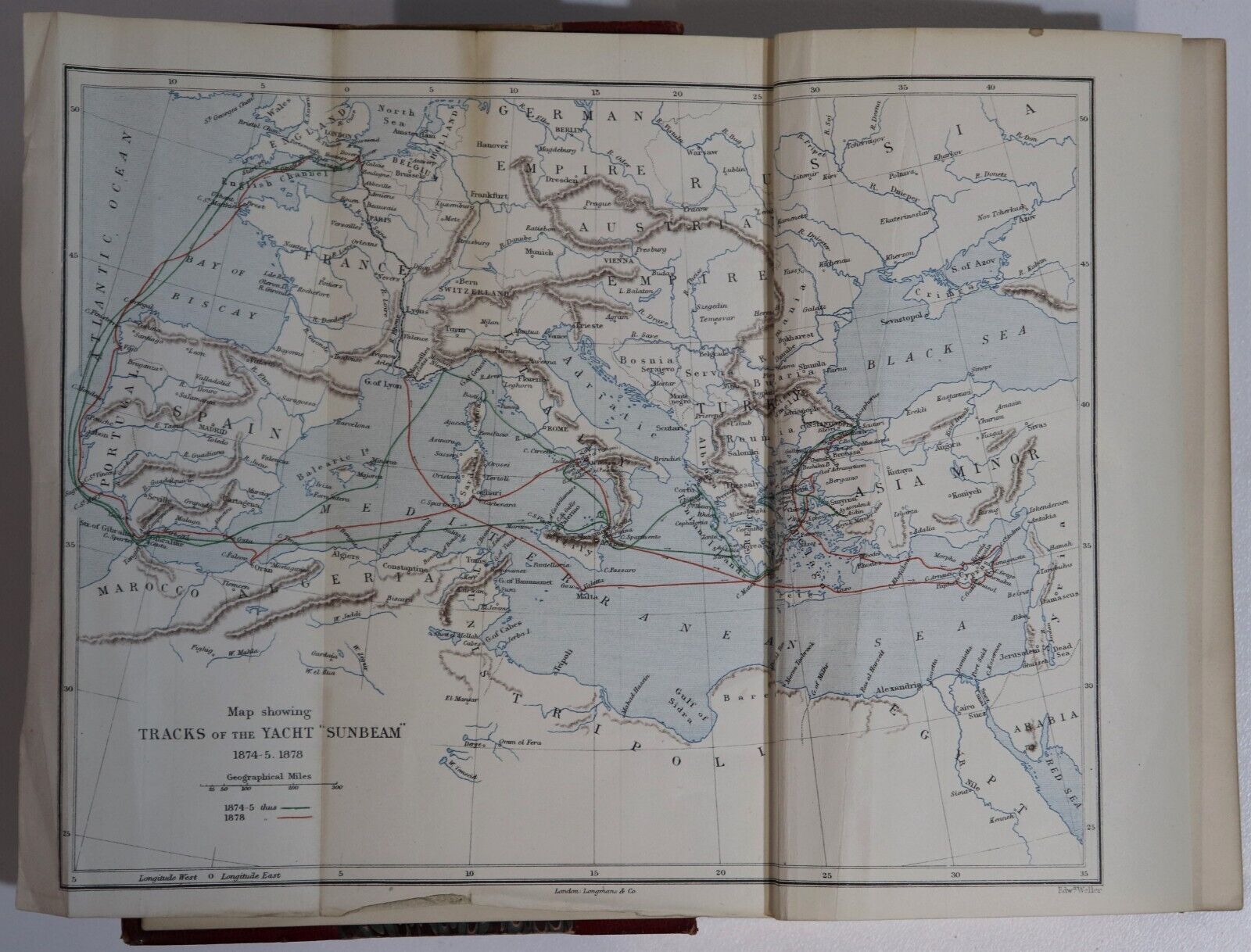 1880 Sunshine & Storm In The East by Mrs Brassey Antiquarian Exploration Book