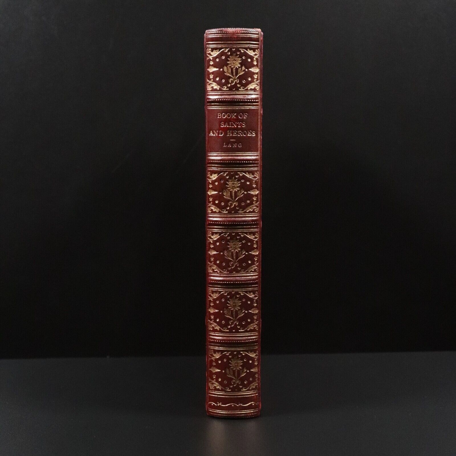 1921 The Book Of Saints & Heroes by Mrs Lang Antique Scottish Fiction Book - 0