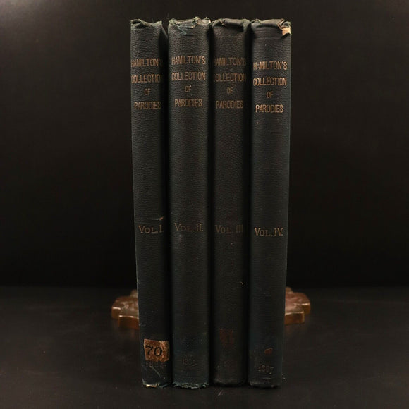 1884 4vol Parodies Of English & American Authors Antiquarian Literature Books