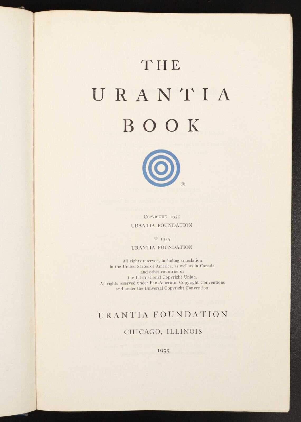1955 The Urantia Book 1st Edition 1st Printing Vintage Religious Philosophy Book - 0