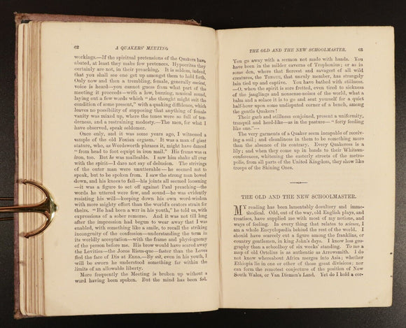 1871 The Essays Of Elia & Eliana by Charles Lamb Antiquarian Literature Book