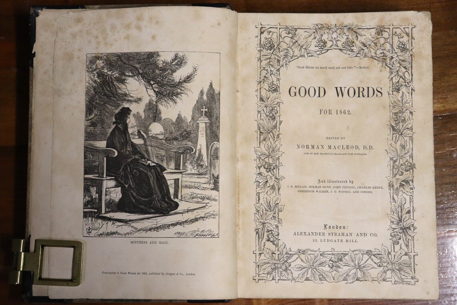 1867 Good Words For 1862 by Norman Macleod Antiquarian British History Book