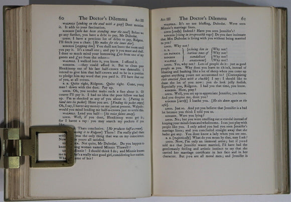 c1920 6vol Collected Works Of Bernard Shaw Literature Book Collection