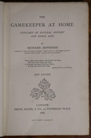 1889 The Gamekeeper At Home by R Jefferies Antique Natural History Book-2