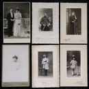 Collection of 6 Victorian Era French Studio Portrait Photographs-1