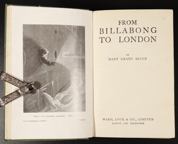 c1913 From Billabong To London by Mary Grant Bruce Australian Fiction Book - 0
