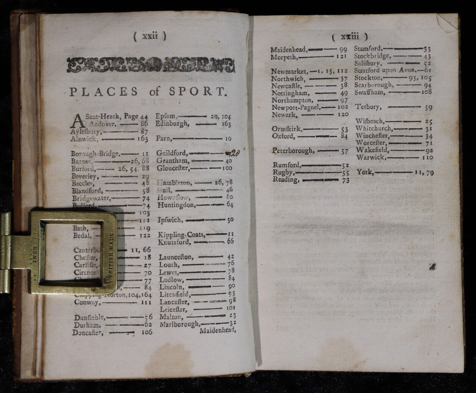 1757 The Sporting Kalendar by John Pond Antiquarian British Sport History Book