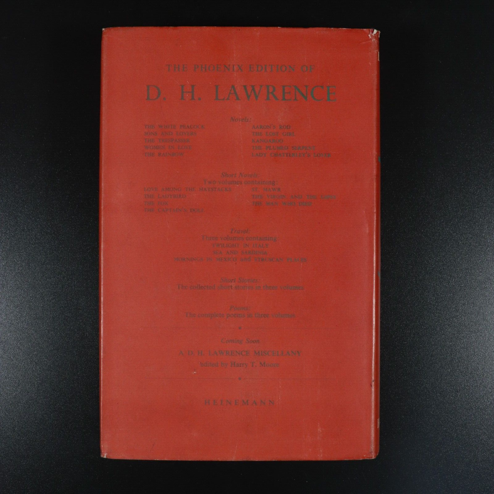 1961 Phoenix: Posthumous Papers Of D.H. Lawrence British Literature History Book