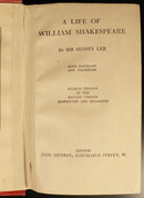 1925 Life Of William Shakespeare by Sidney Lee Antique British Literature Book-6