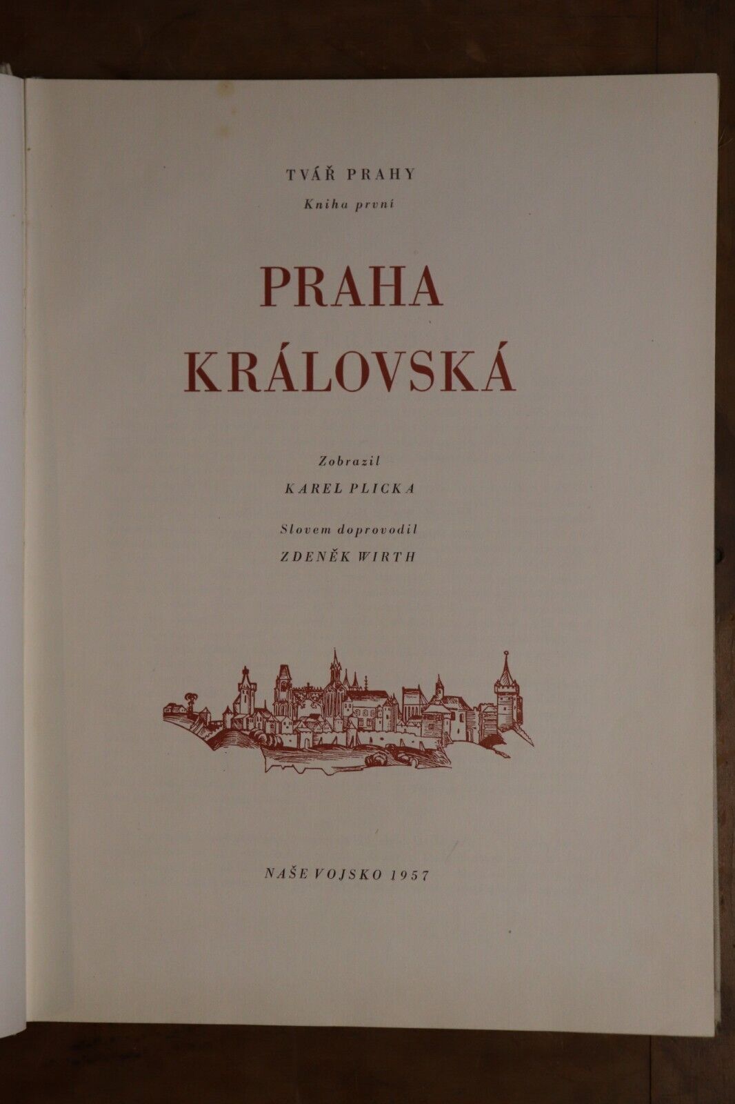 1957 Praha Kralovska Zobrazil Karel Plicka Vintage Prague Photography Book - 0