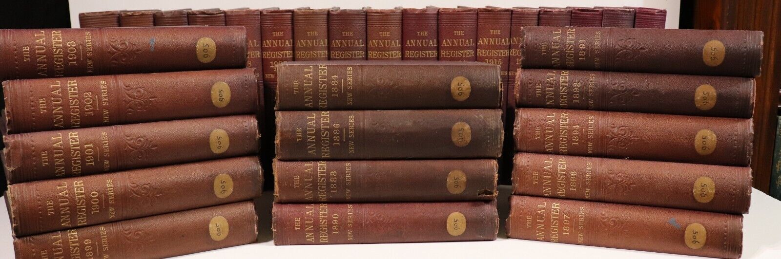 1884-1935 31vol The Annual Register Antiquarian World History Reference Books - 0