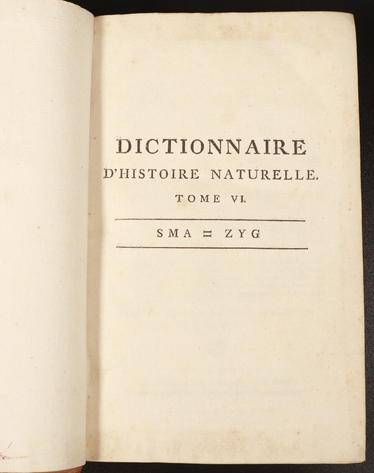 1769 Dictionnaire Raisonné Universel D' Histoire Naturelle Antiquarian Book