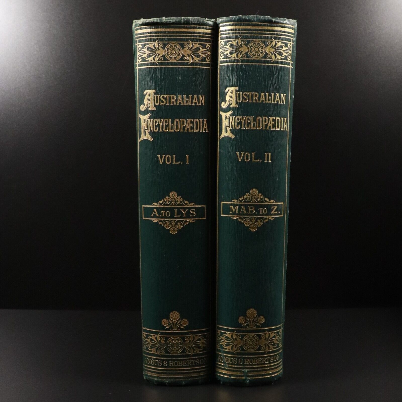 1926 2vol The Australian Encyclopaedia Antique Reference Book Set Illustrated