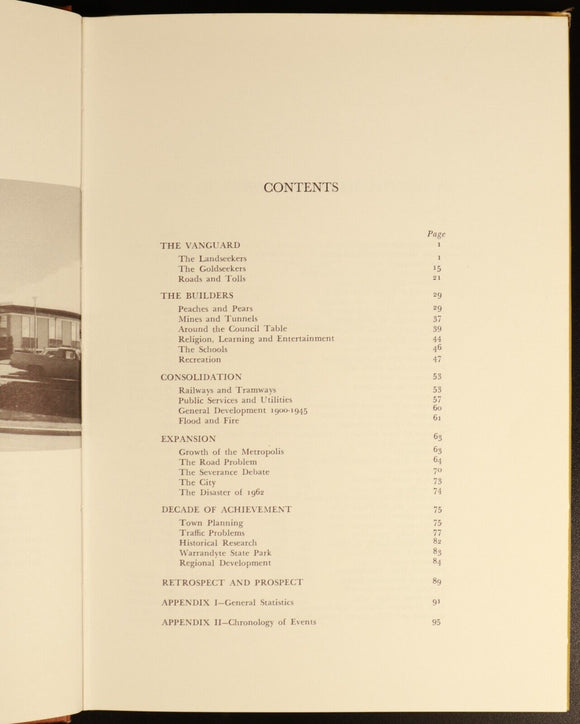 1975 History Of Doncaster & Templestowe Australian History Book Graham Keogh