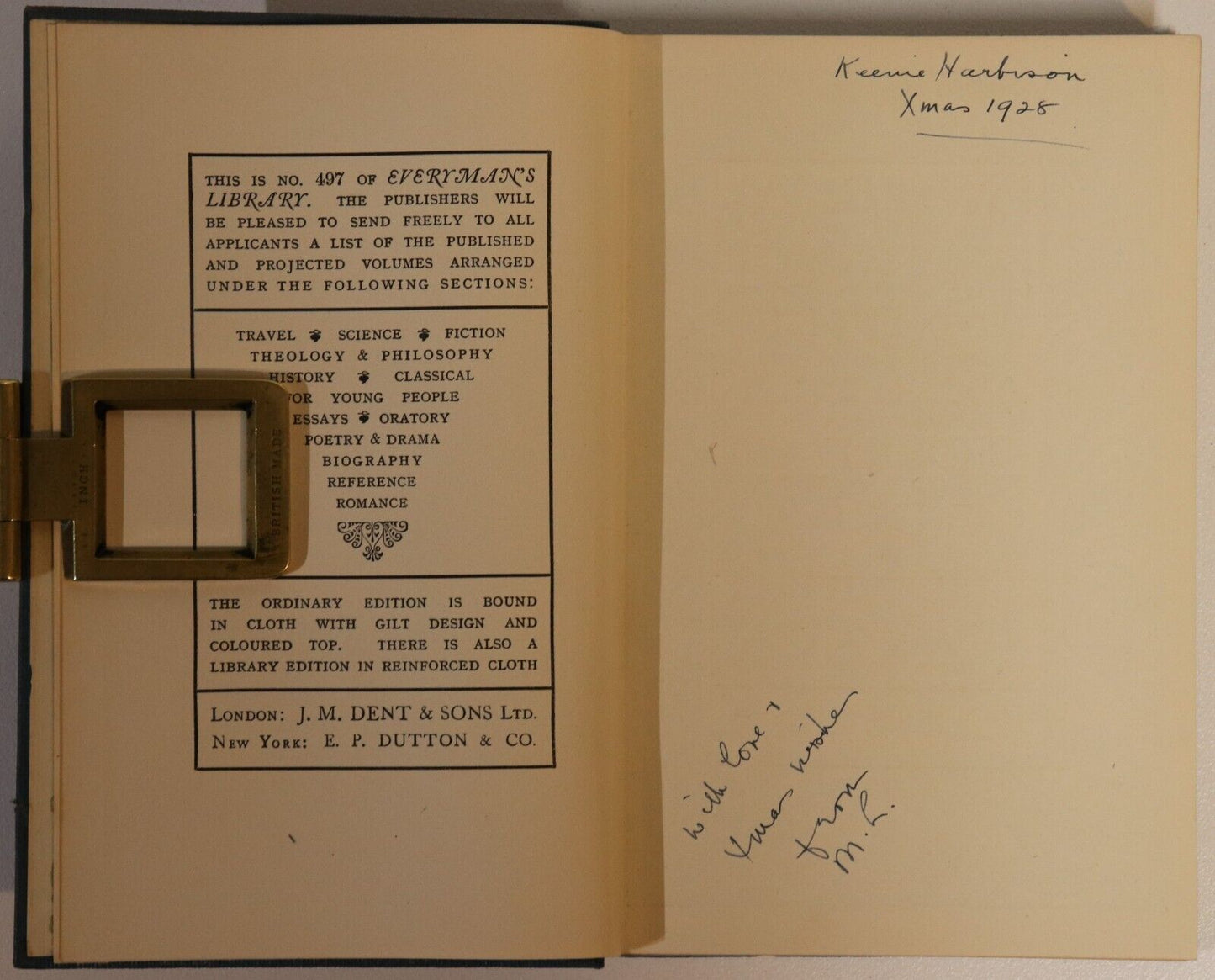 1928 Aucassin & Nicolette Antique French Romance Book Everymans Library