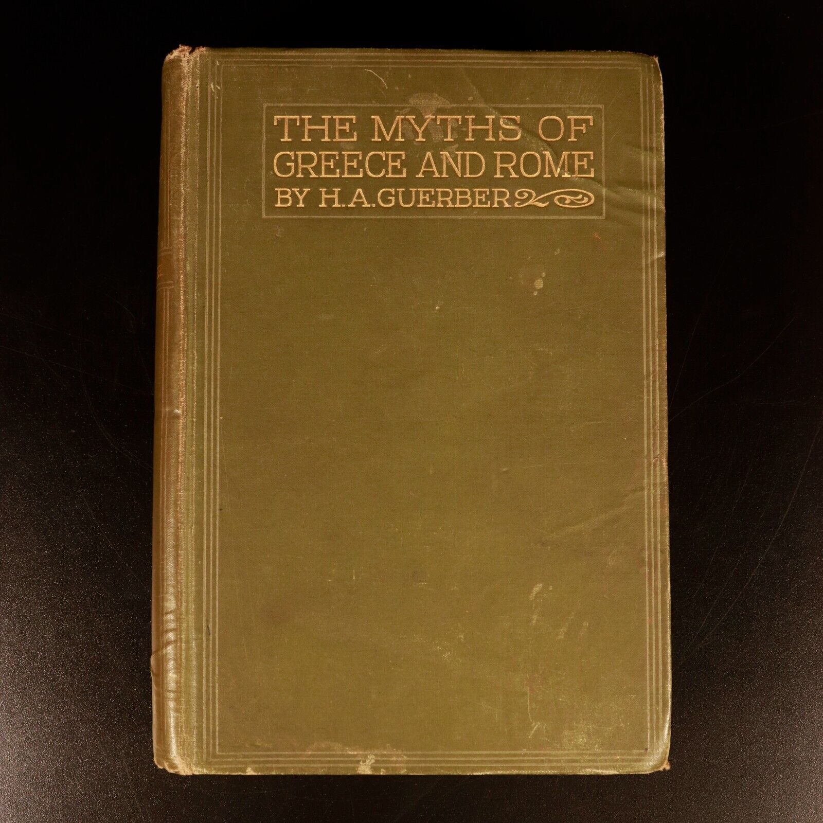 1926 Myths Of Greece & Rome by H.A. Guerber Antique Illustrated Literature Book