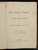 1880 On Renascence Drama Or History Made Visible Antique Philosophy Book-2