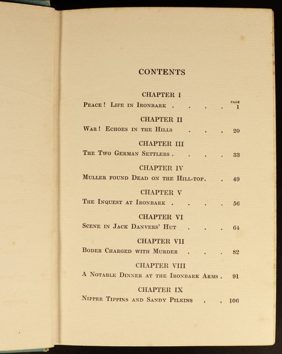 1916 Coo-oo-ee by John Butler Cooper Antique Australian Fiction Book Anzac WW1