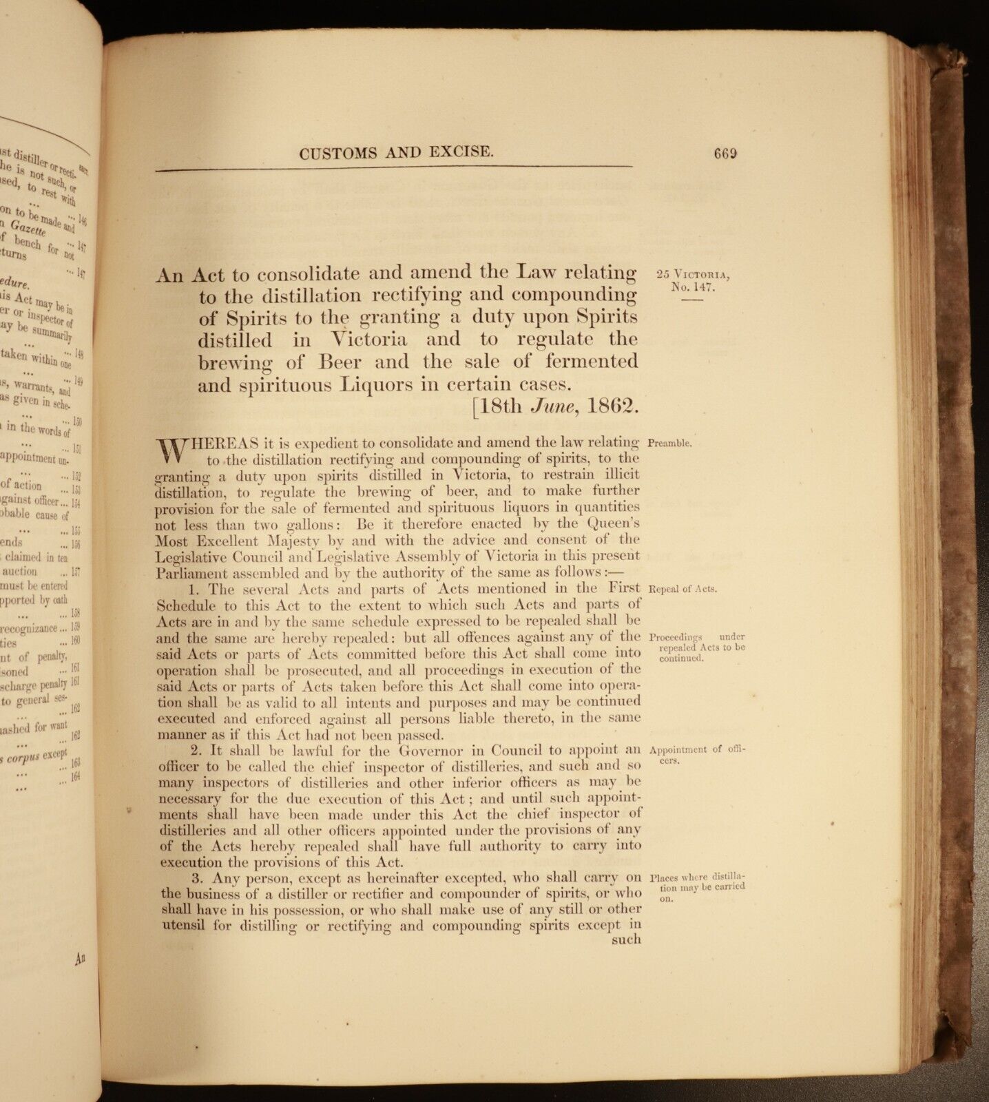 1866 Victorian Statutes Colony Of Victoria Antiquarian Australian History Book