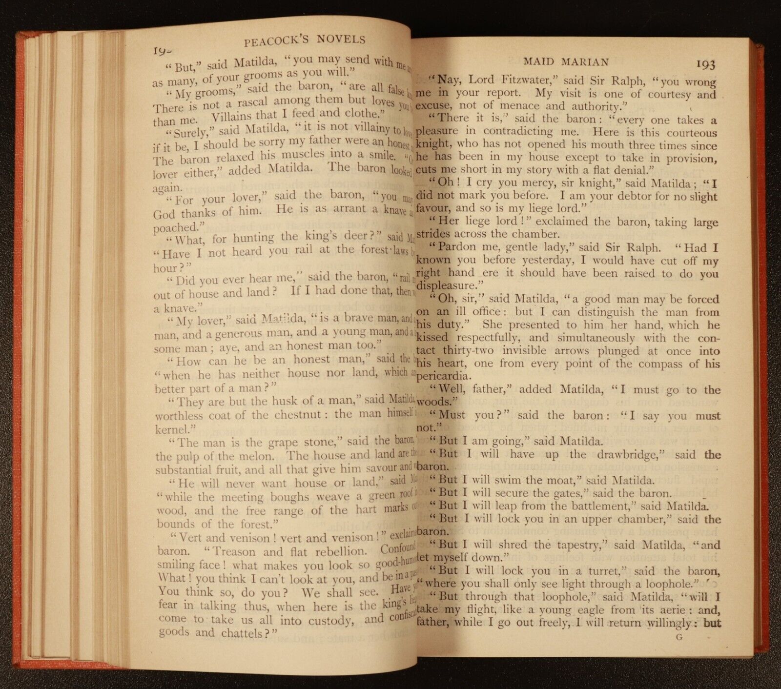 1903 The Novels Of Thomas Love Peacock Antique British Fiction Poetry Novel Book