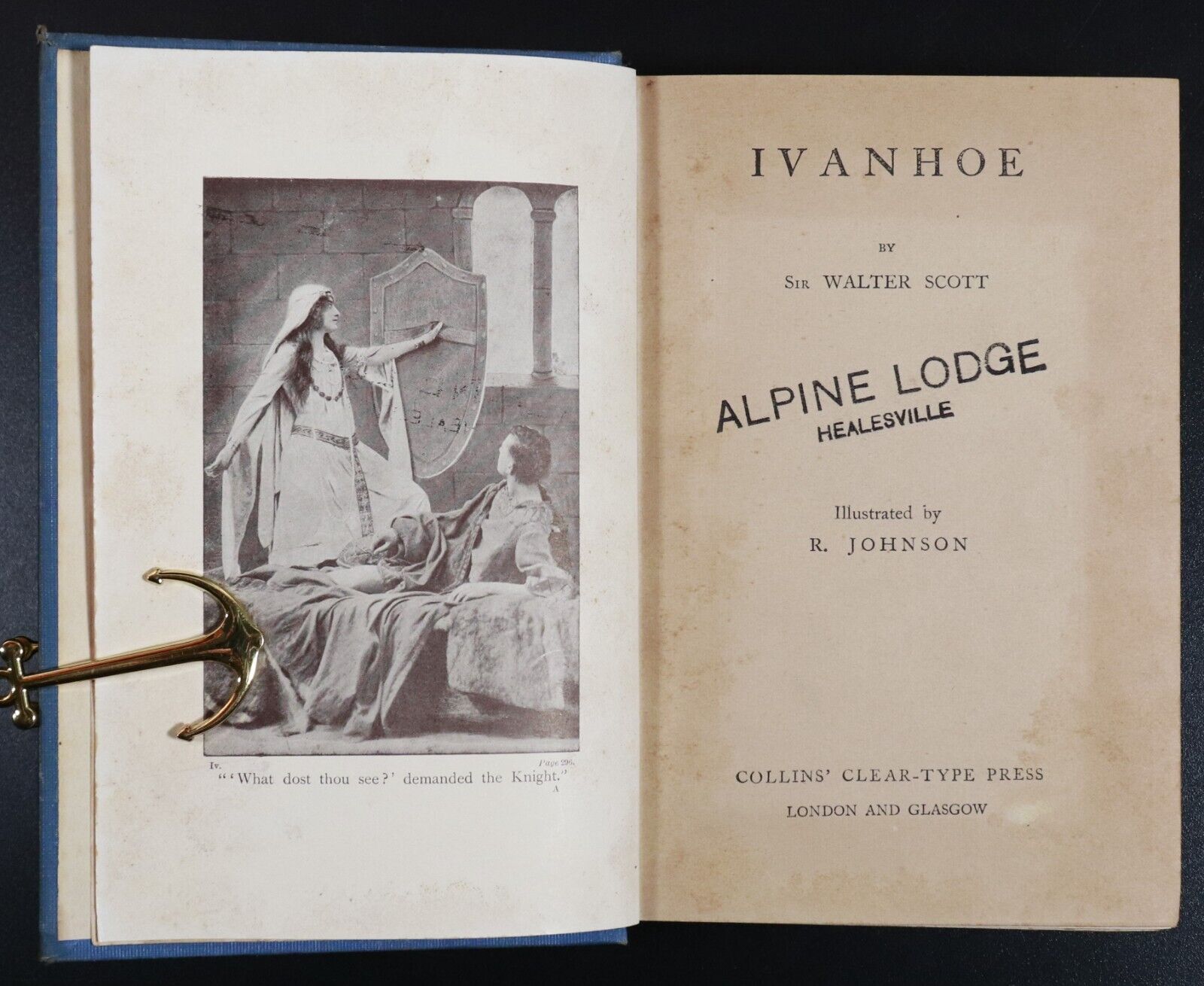 c1905 Ivanhoe by Sir Walter Scott Antique Classic Fiction & Literature Book - 0