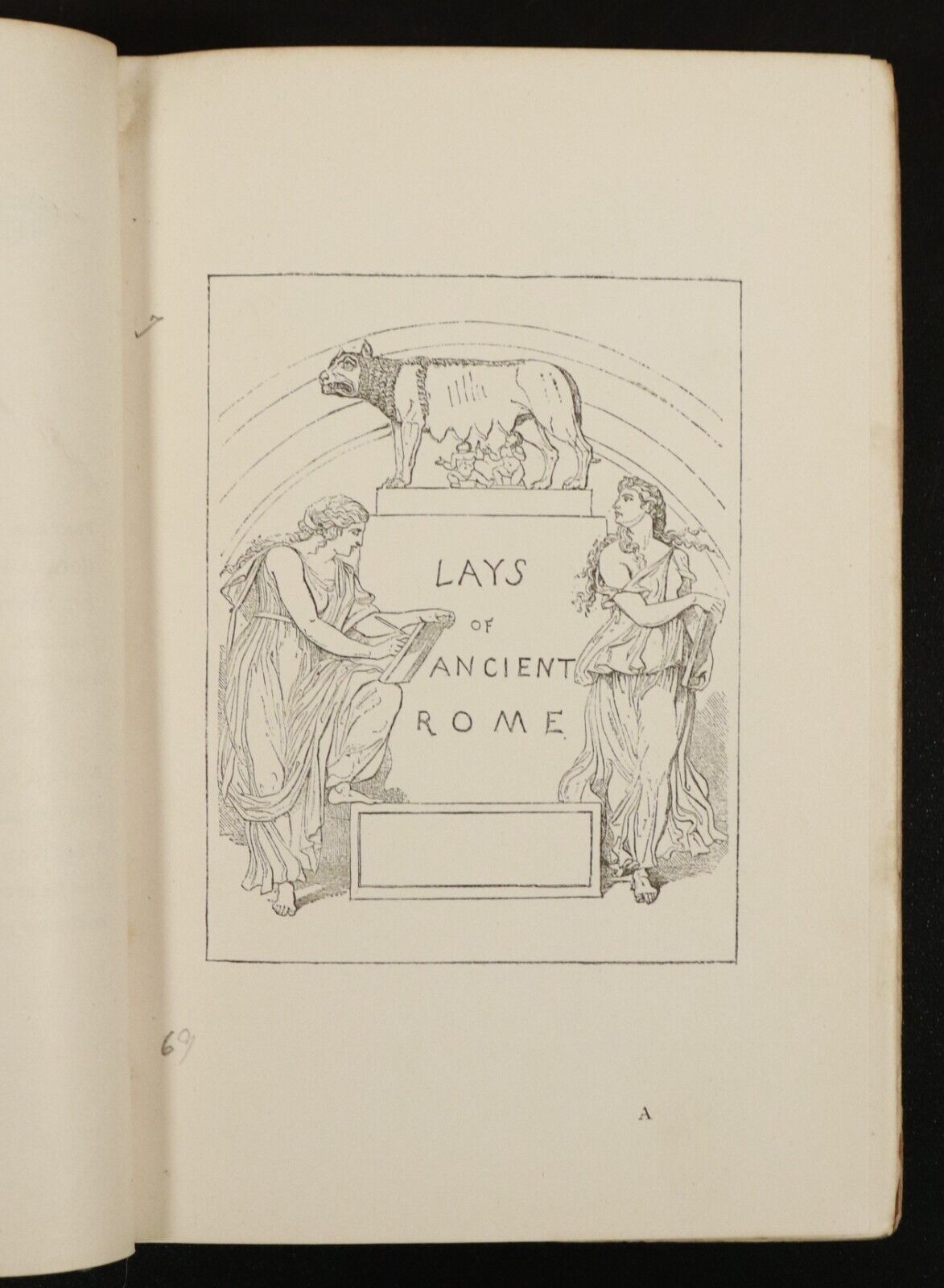 1888 Lays Of Ancient Rome by Lord Macaulay Antique Roman History Poetry Book