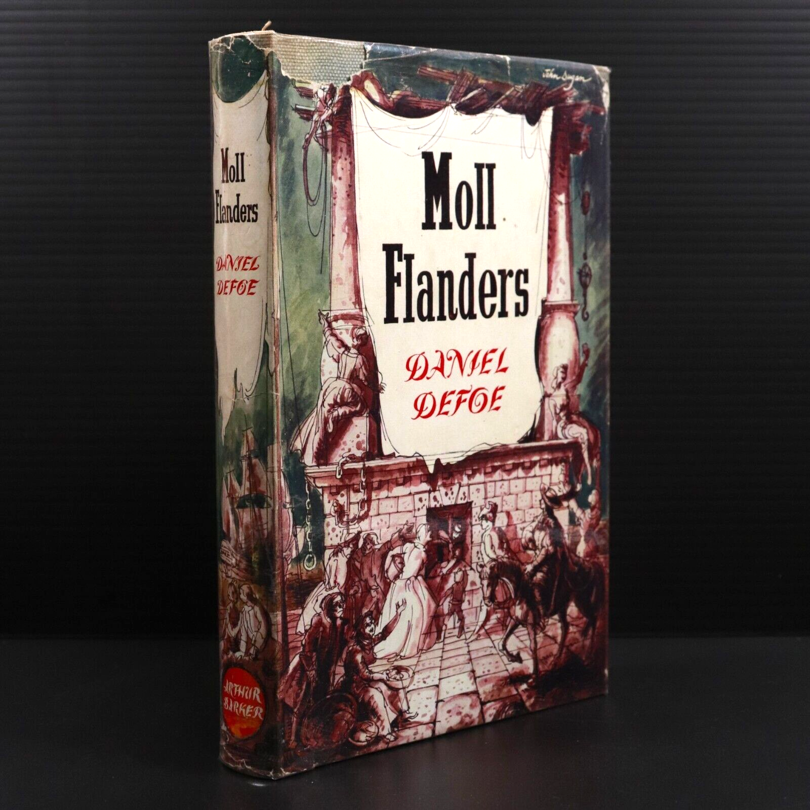 1957 Moll Flanders by Daniel Defoe Vintage Classic Fiction Book Illustrated