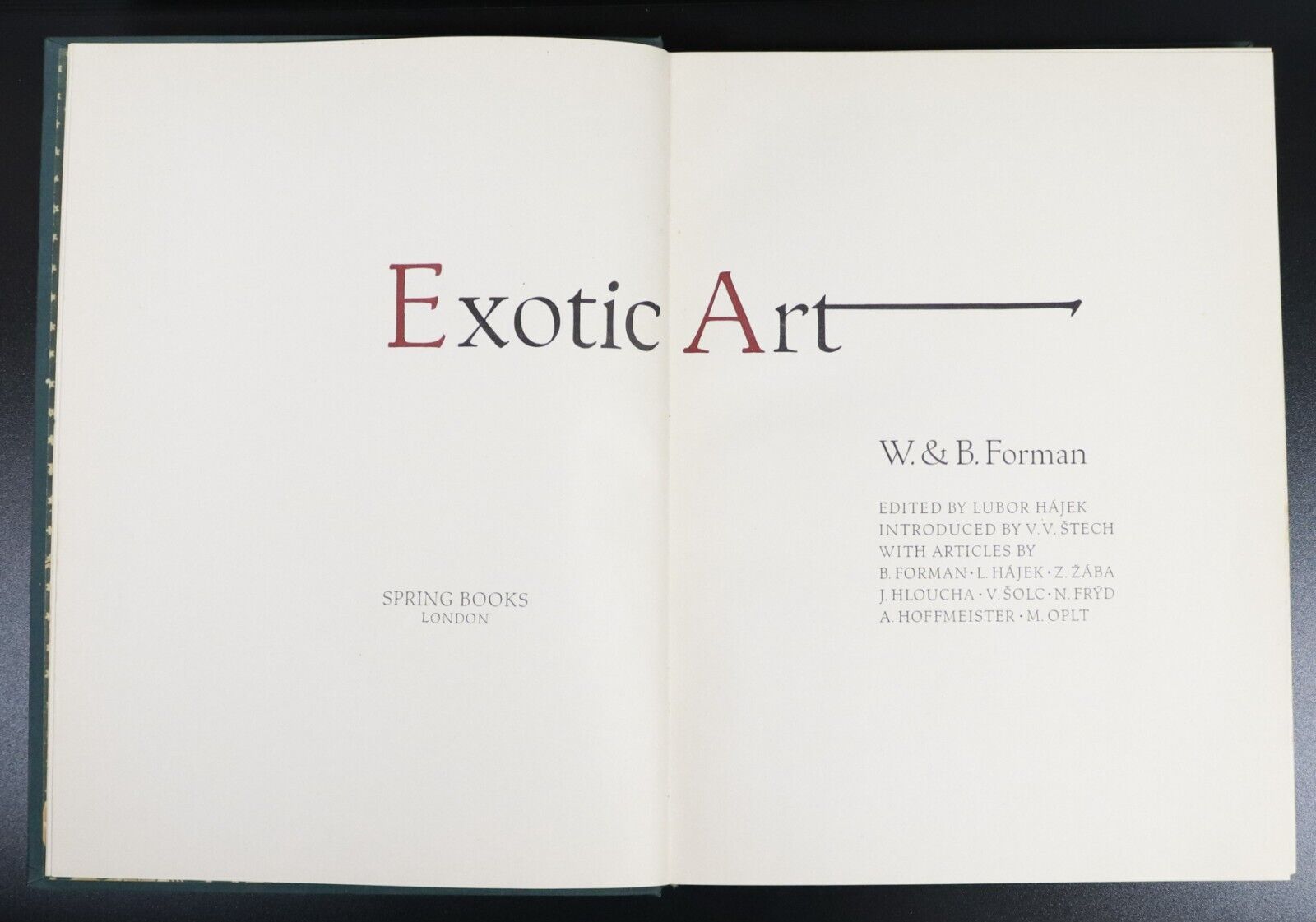 1962 Exotic Art by W. & B. Forman Vintage Art Book Egypt Africa Oceania America