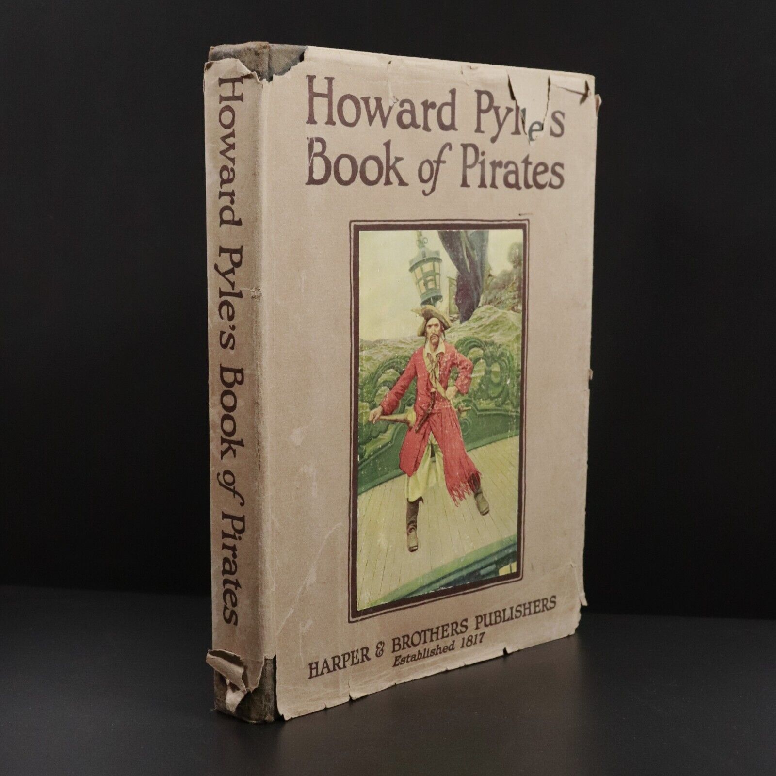 1921 Howard Pyle's Book Of Pirates Antique Childrens Book 1st Ed W/Dust Jacket