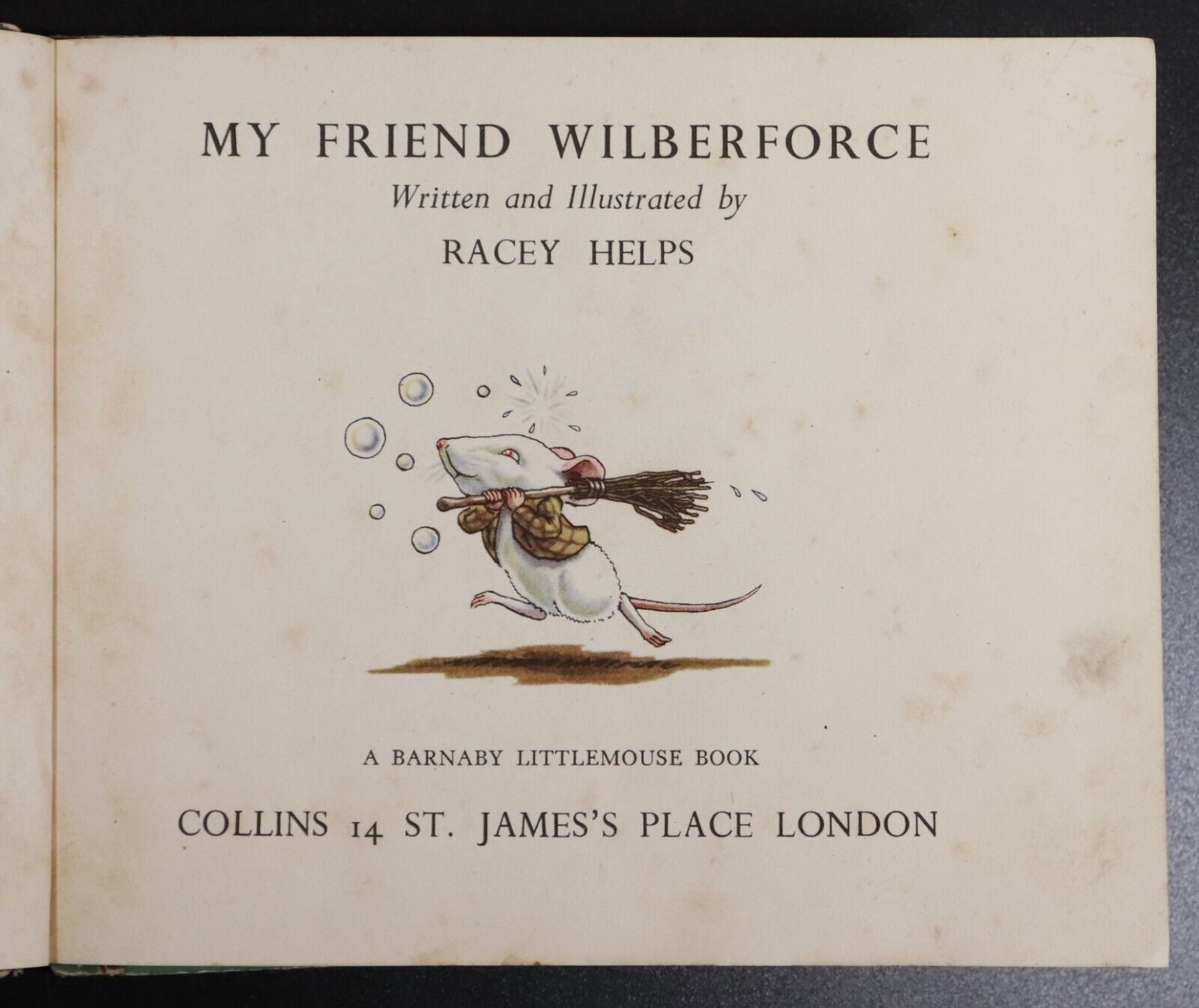 1947 My Friend Wilberforce by Racey Helps Antique Childrens Book Illustrated