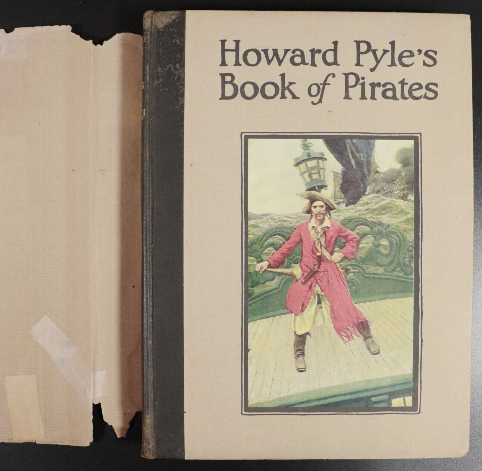 1921 Howard Pyle's Book Of Pirates Antique Childrens Book 1st Ed W/Dust Jacket