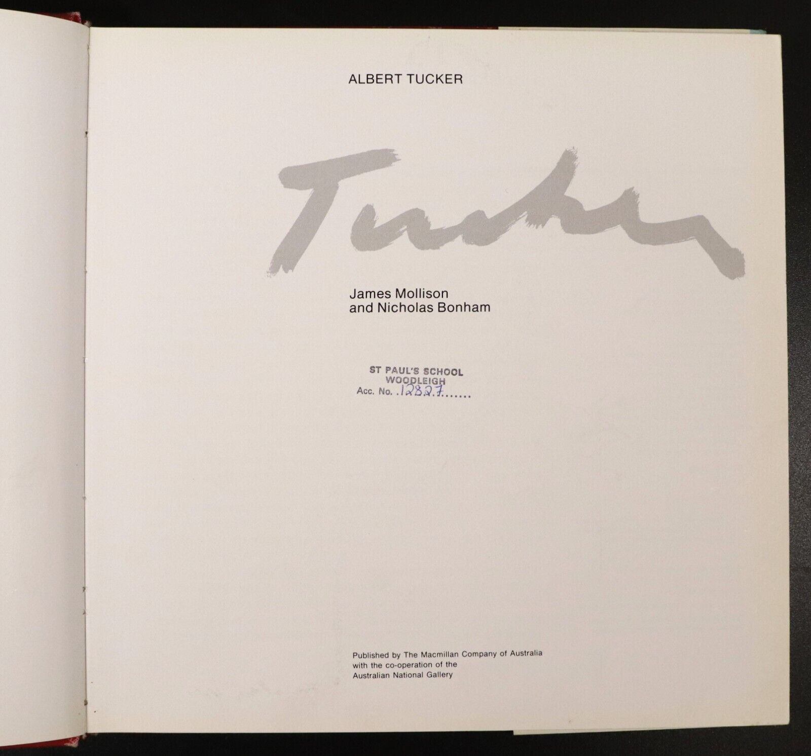 1982 Albert Tucker by J. Mollison & N. Bonham Australian Art Reference Book