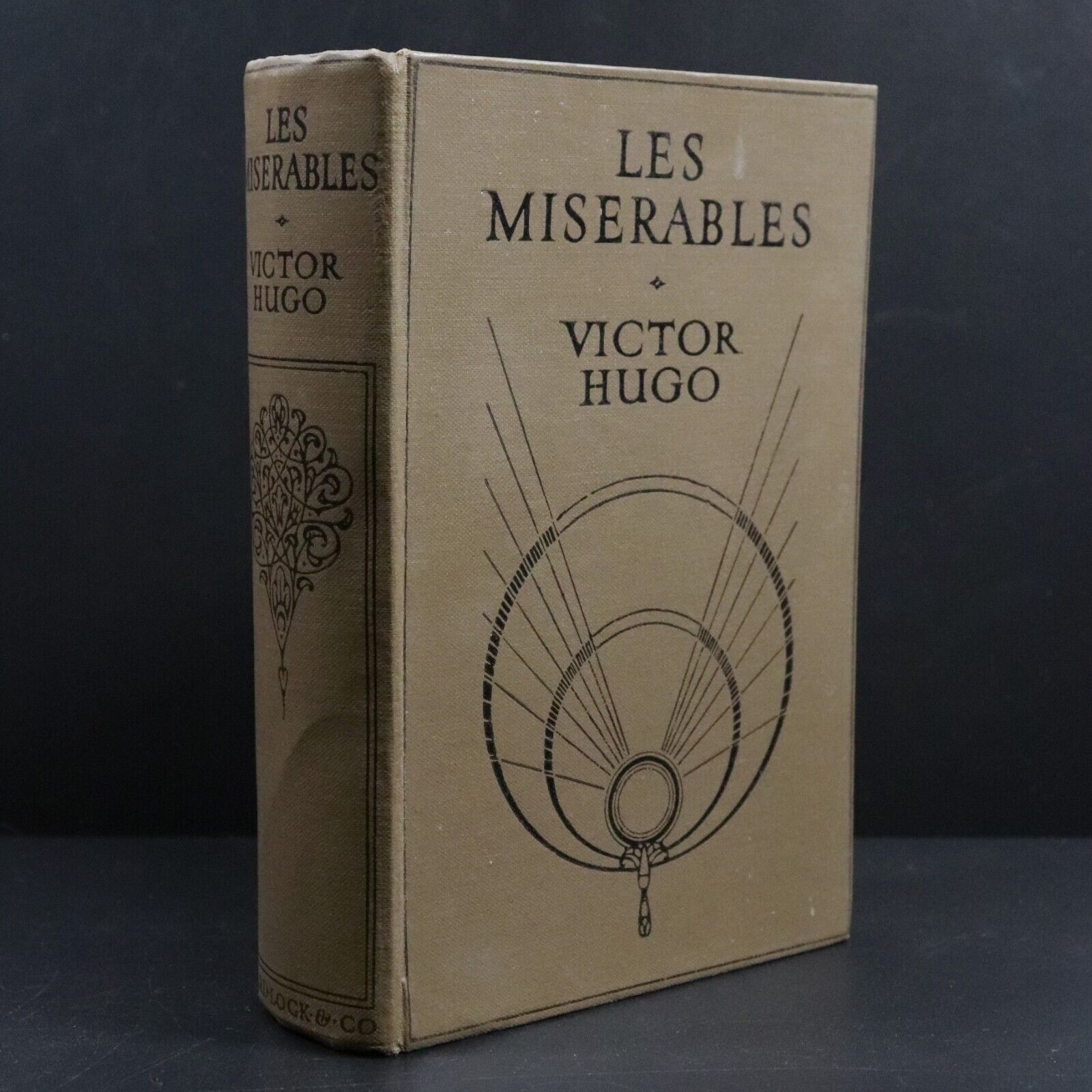 c1910 Les Miserables by Victor Hugo Antique Classic Literature Book