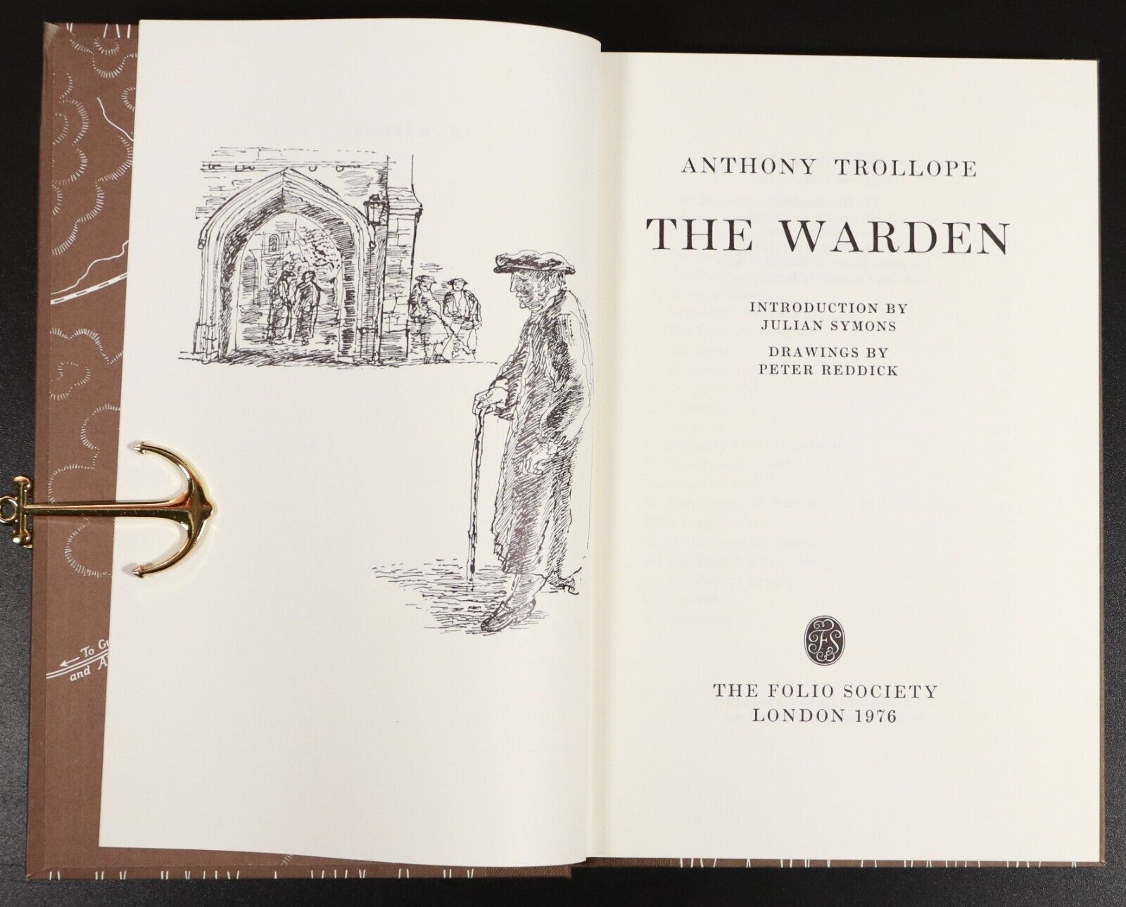 1976 The Warden by Anthony Trollope Folio Society Fiction Book