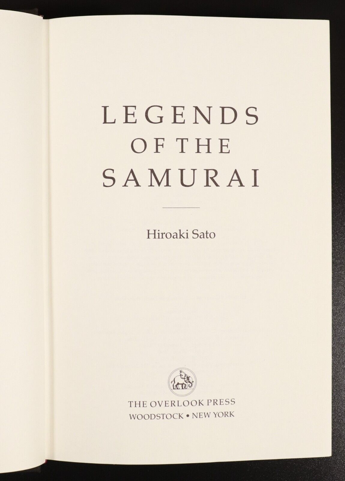 1995 Legends Of The Samurai by Hiroaki Sato Japanese History Of The Samurai Book