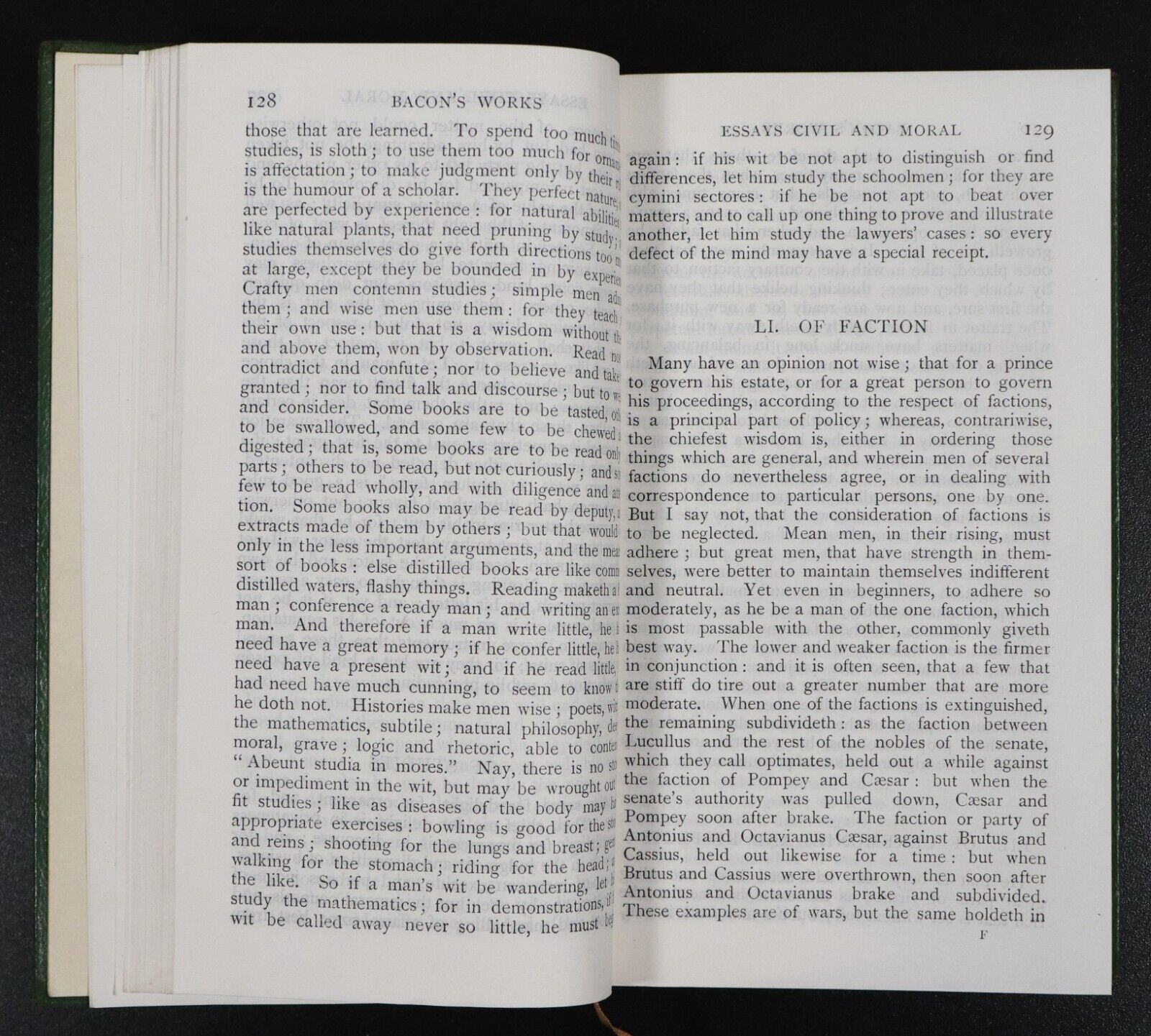 1902 Essays Civil & Moral + Writings Of Francis Bacon Antique Philosophy Book