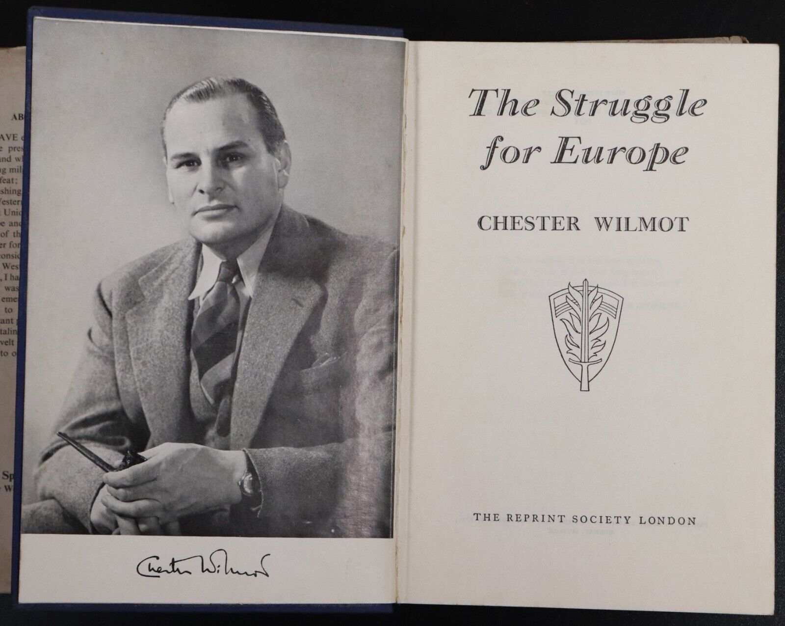 1954 The Struggle For Europe by Chester Wilmot Vintage Military History Book