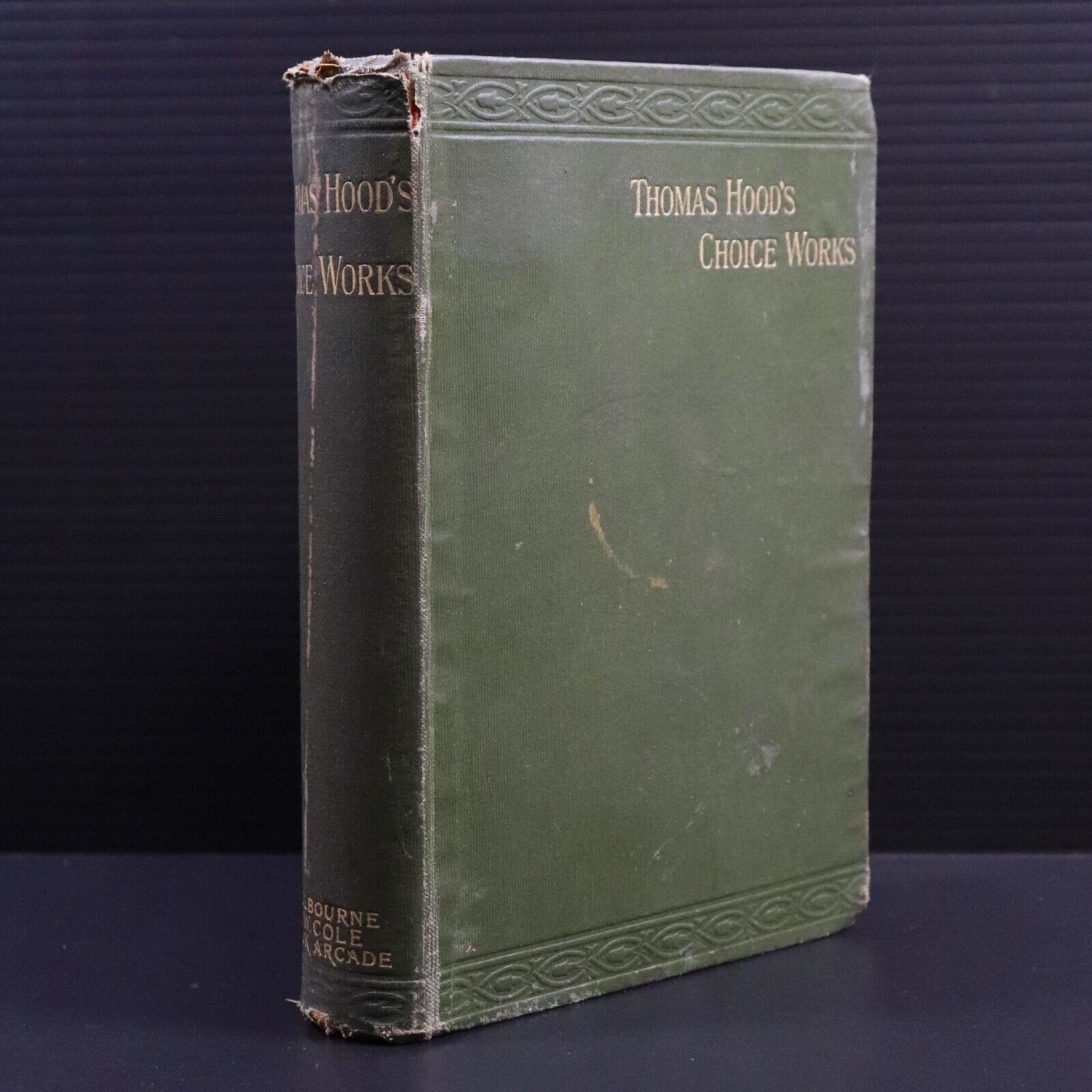 c1895 The Choice Works Of Thomas Hood Antique British Prose & Verse Book